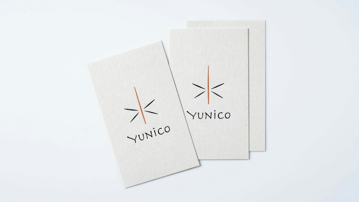 大阪・北新地レストラン『YUNiCO』のロゴ・ペーパーアイテム・看板のデザインをTHE GUILDの小玉が担当いたしました