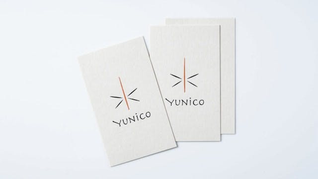 大阪・北新地レストラン『YUNiCO』のロゴ・ペーパーアイテム・看板のデザインをTHE GUILDの小玉が担当いたしました